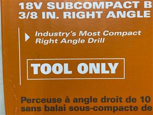 18V SubCompact Brushless Cordless 3/8 in. Right Angle Drill (Tool
